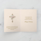 Catholic Virgin Mary Religious Birthday Card Kaart (Binnen)