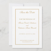 Catholic Wedding Elegant Save the Date (Achterkant)