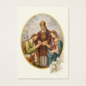 Catholic Wedding Prayer Card Betrothal  Visitekaartje (Voorkant)