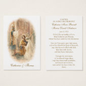 Catholic Wedding Prayer Card Betrothal  Visitekaartje (Voorkant /achterkant)