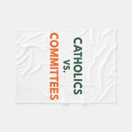 Catholics Vs Committees  Fleece Deken (Voorkant (Horizontaal))