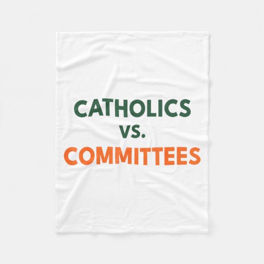 Catholics Vs Committees  Fleece Deken (Voorkant)