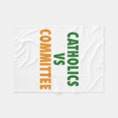 Catholics Vs Committees  Fleece Deken (Voorkant (Horizontaal))