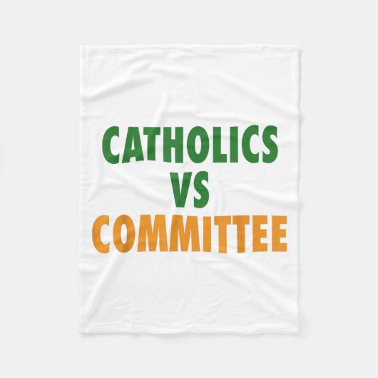 Catholics Vs Committees  Fleece Deken (Voorkant)