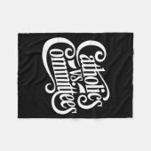 Catholics Vs Committees Funny Homour Sarcastic Say Fleece Deken (Voorkant (Horizontaal))