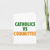 Catholics Vs Committees  Kaart (Voorkant)
