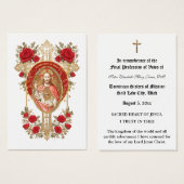 CATHOLIE NUN PROFESSIE VAN STEMMEN HOLY KAART (Voorkant /achterkant)