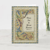 CATHOLIE PRIEST ORDINATION EERSTE MASSASCRIPTURE KAART (Voorkant)