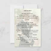 CATHOLIE WEDING JUBILEUM PRAYER W/FOTO BEDANKKAART (Achterkant)