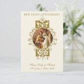 CATHOLIE WEDING JUBILEUM PRAYER W/FOTO INFORMATIEKAARTJE (Staand voorkant)