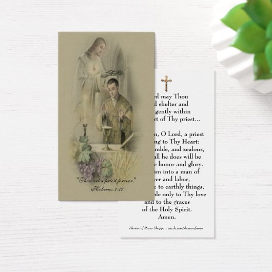 CATHOLIEKE PRAYER VOOR DE PRIESTEN VISITEKAARTJE (Bureau)