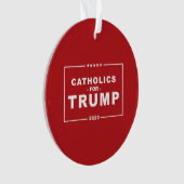 CATHOLIEKEN VOOR TRUMP 2020 ORNAMENT (voorkant)