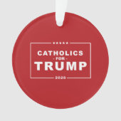 CATHOLIEKEN VOOR TRUMP 2020 ORNAMENT (voorkant)