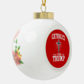 CATHOLIEKEN VOOR TRUMP KERAMISCHE BAL ORNAMENT (Links)