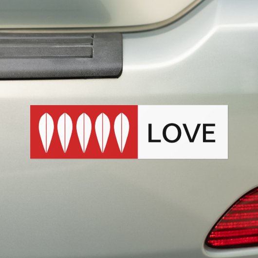 Cathrineholm  bumbersticker-LOVE Bumpersticker (Op auto)