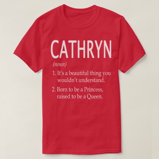 Cathryn Naam Gift T-shirt (Design voorkant)