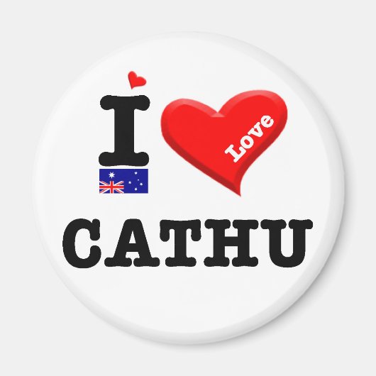 CATHU - I Love Magneet (Voorkant)