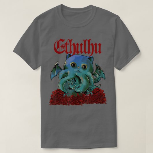 Cathulhu Funny Cute Cathulhu Kawaii Cat T-shirt (Design voorkant)