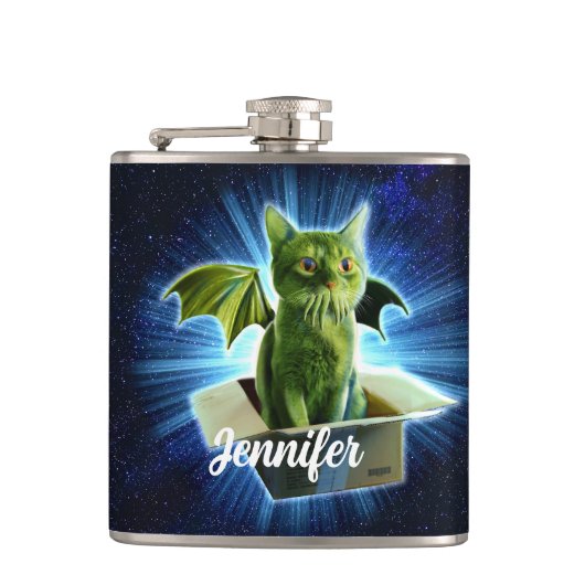 Cathulhu Heupfles (Voorkant)