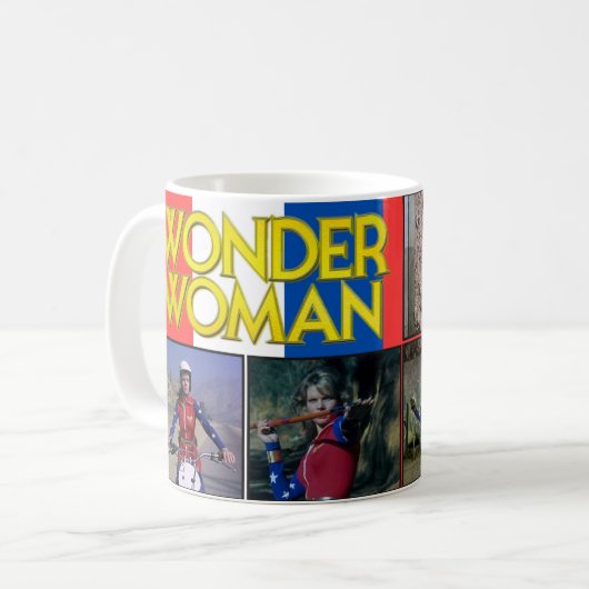 Cathy Lee Crosby Wonder Woman Koffiemok (Voorkant links)