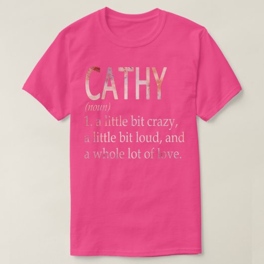 Cathy meisje naam definitie t-shirt (Design voorkant)