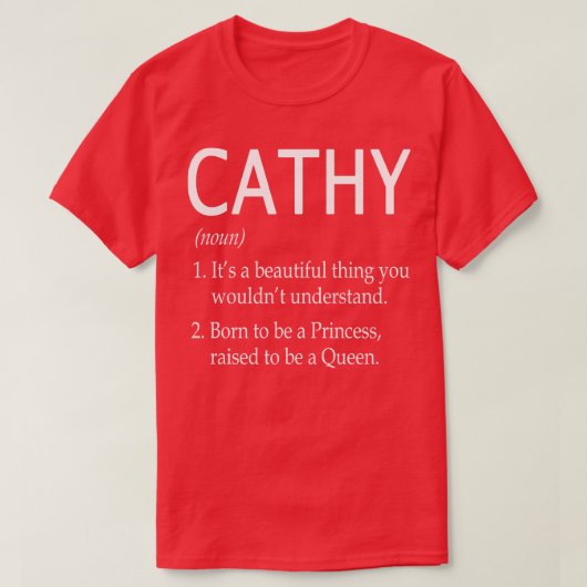 Cathy Naam Gift T-shirt (Design voorkant)