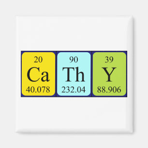 Cathy periodiek table name magnet