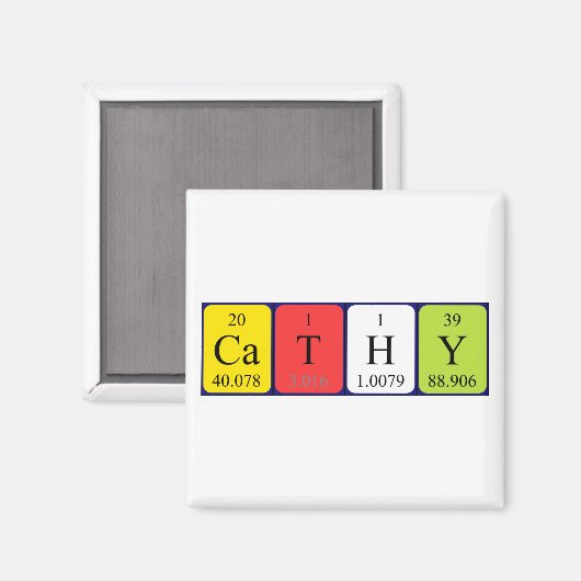 Cathy periodiek table name magnet (Voorkant / Achterkant)