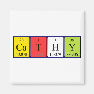 Cathy periodiek table name magnet