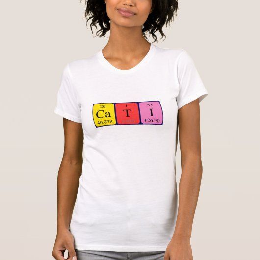 Cati periodiek table name shirt (Voorkant)