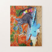 Catiana's Hawaiian Vacatie - Surfer- Kat Puzzle Legpuzzel (Verticaal)