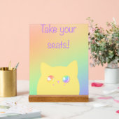 Caticorn acrylic sign for birthday party acryl bord (Huwelijk)
