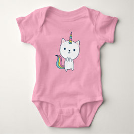 Caticorn | Baby Bodysuit | roze