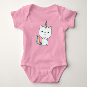 Caticorn   Baby Bodysuit   roze