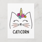 Caticorn Briefkaart (Voorkant)