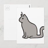 Caticorn Briefkaart (Voorkant / Achterkant)