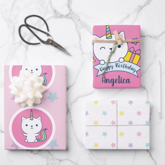 Caticorn Collectie 1 | Inpakpapier Vel (Voorkant)
