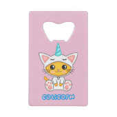 Caticorn Creditkaart Flessenopener (Voorkant)