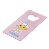 Caticorn Creditkaart Flessenopener (Achterkant Gekanteld)