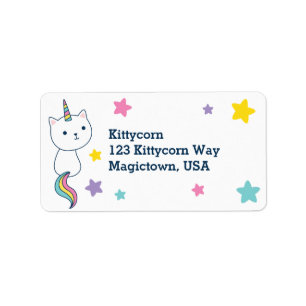 Caticorn Etiket wit