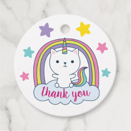 Caticorn | Favor Tags | Wit Bedankjes Labels
