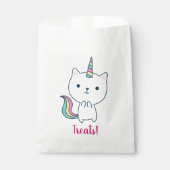 Caticorn | Favor Zak | Wit Bedankzakje (Voorkant)