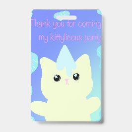 Caticorn Feestzakjes Badge