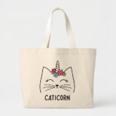 Caticorn Grote Tote Bag (Voorkant)