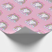 Caticorn | Inpakpapier | Roze (Hoek)