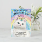 Caticorn Kittycorn Magische kat verjaardagsfeestje Kaart (Staand voorkant)