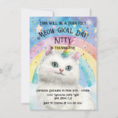 Caticorn Kittycorn Magische kat verjaardagsfeestje Kaart (Voorkant)