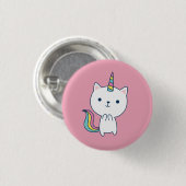 Caticorn | Knop | Roze Ronde Button 3,2 Cm (Voorkant /achterkant)