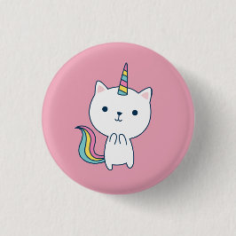 Caticorn | Knop | Roze Ronde Button 3,2 Cm