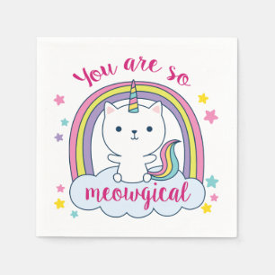 Caticorn Luiers Je bent zo Meowgisch Servet